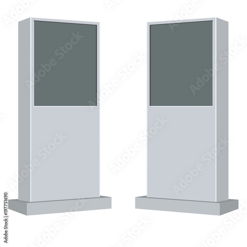 Vector Interactive Information Kiosk Terminal Stand Screen Display Console Infokiosk