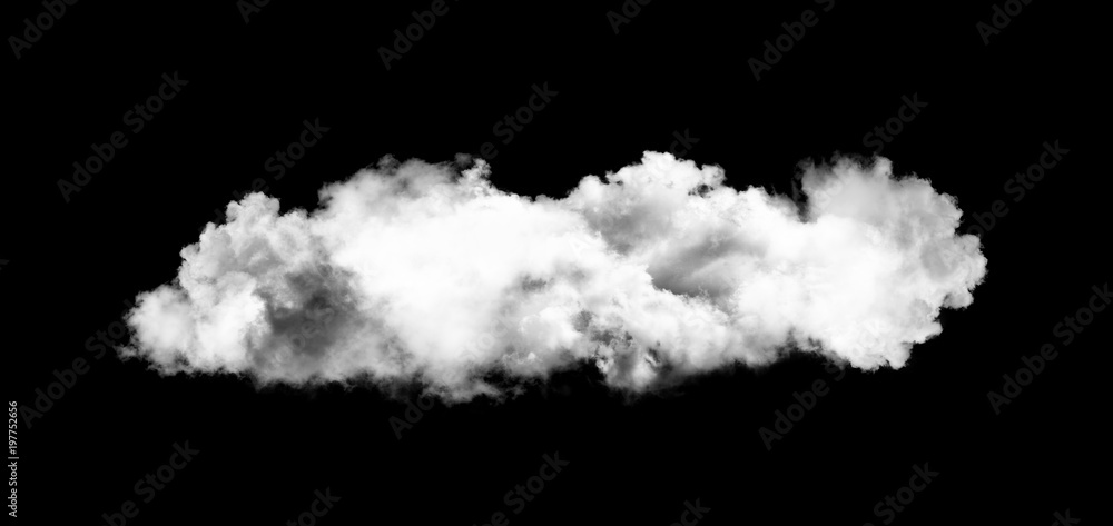 Fototapeta strange cloud on black background