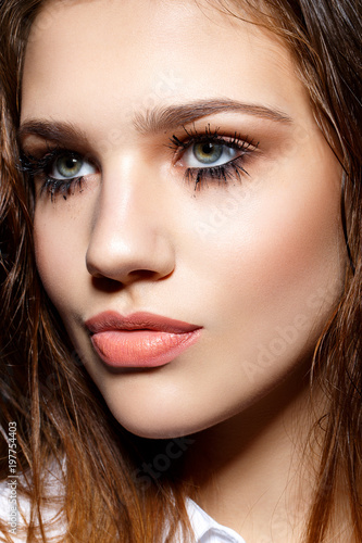 Wallpaper Mural beautiful blond girl with long eye lashes Torontodigital.ca