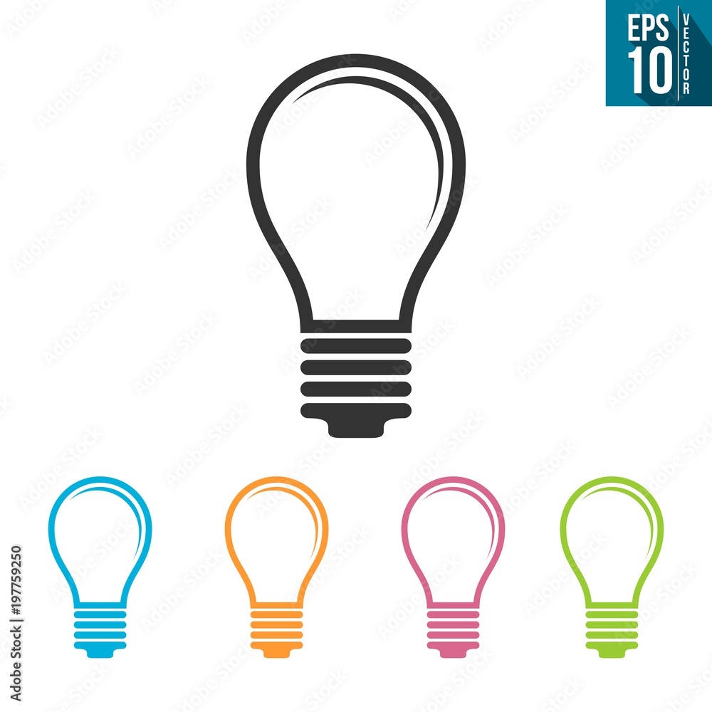 Light Bulb line icon vector Light Bulb line icon vector
