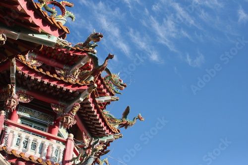 Chinese Dragon in Chinese temple 