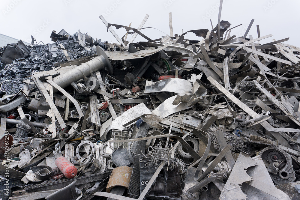 Schrott- Und Metallgroßhandel Hermstrüwer Gmbh & Co. Kg Aluminium Schrott Stock Photo | Adobe Stock
