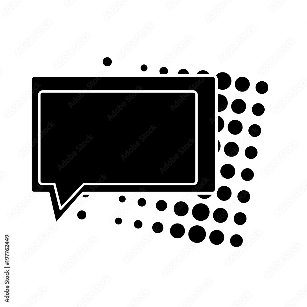 speech square bubble icon over white background, vector illustration speech square bubble icon over white background, vector illustration