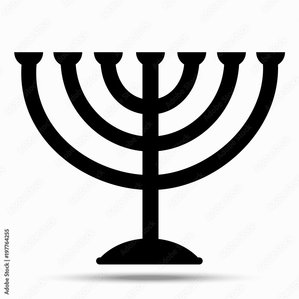Menorah symbol of Judaism. Menorah symbol of Judaism.
