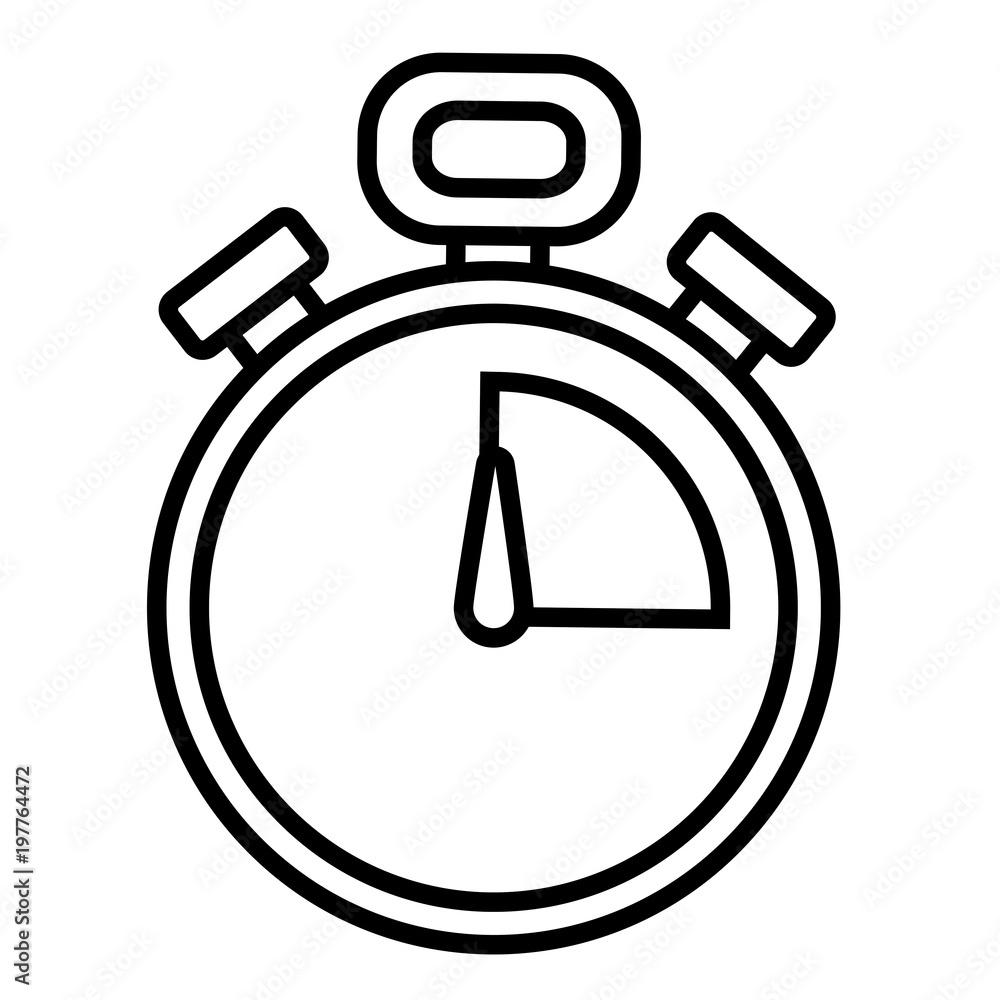 sport chronometer icon over white background, vector illustration sport chronometer icon over white background, vector illustration