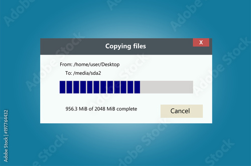 Progress bar of file copying