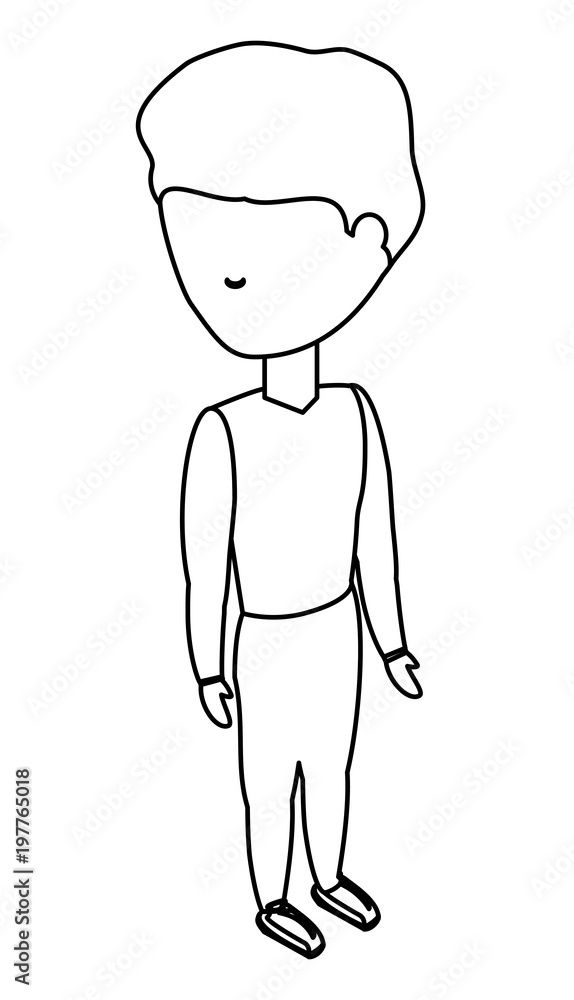avatar man wearing sport clothes icon over white background vector illustration avatar man wearing sport clothes icon over white background vector illustration