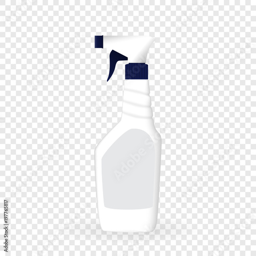 Design Product Bottle with Pulverizer Template for Ads or Magazine Background...