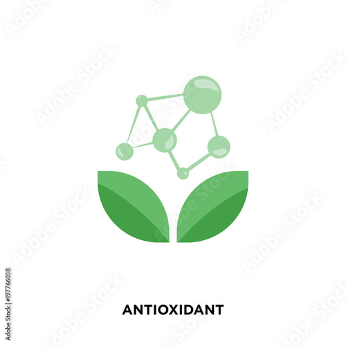 antioxidant icon isolated on white background for your web, mobile and app design photo