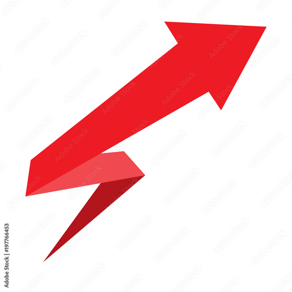arrow design for infographics. red arrow on white background. modern arrow. logo design. arrow design for infographics. red arrow on white background. modern arrow. logo design.
