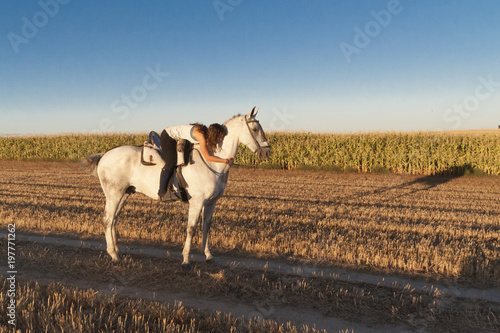 Wall Mural Woman astride