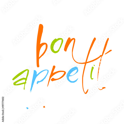 bon appetit lettering template