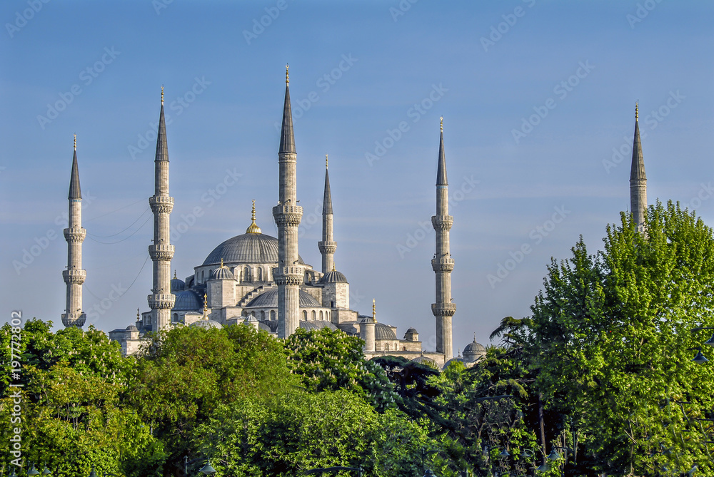 Istanbul, Turkey, 30 April 2008: Sultanahmet Mosque.