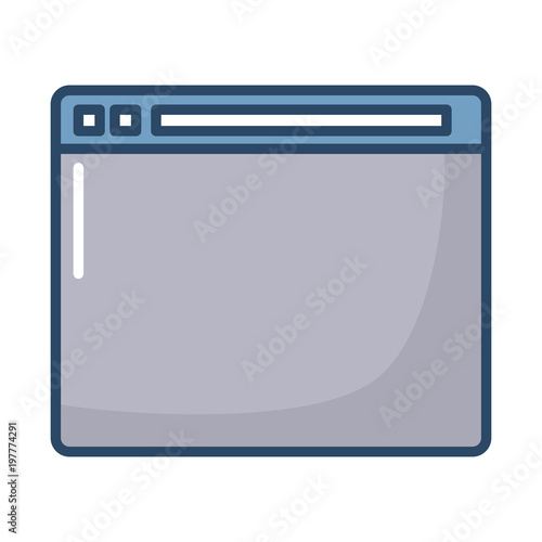 web interface icon over white background, colorful design. vector illustration