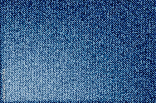 Blue denim texture background. Jeans pattern. Dark blue jeans cloth. Vector.