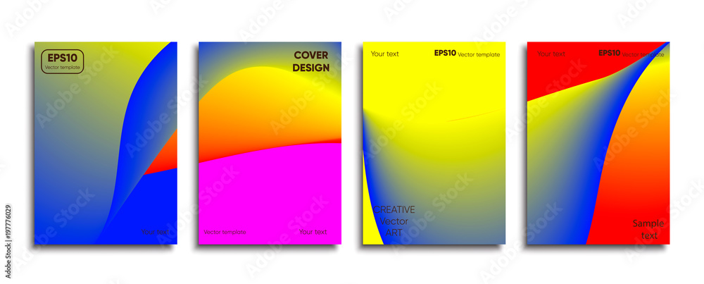 Obraz premium Creative colored cover. Cover design.
