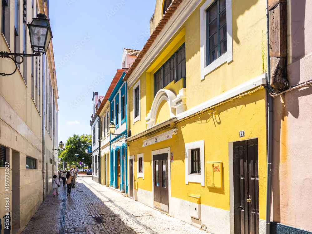The Aveiro colored houses