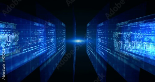 looping footage of Programming code abstract technology background for  software developer and  Computer script 

concept
