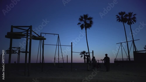 Wallpaper Mural Outdoor gym at night Torontodigital.ca