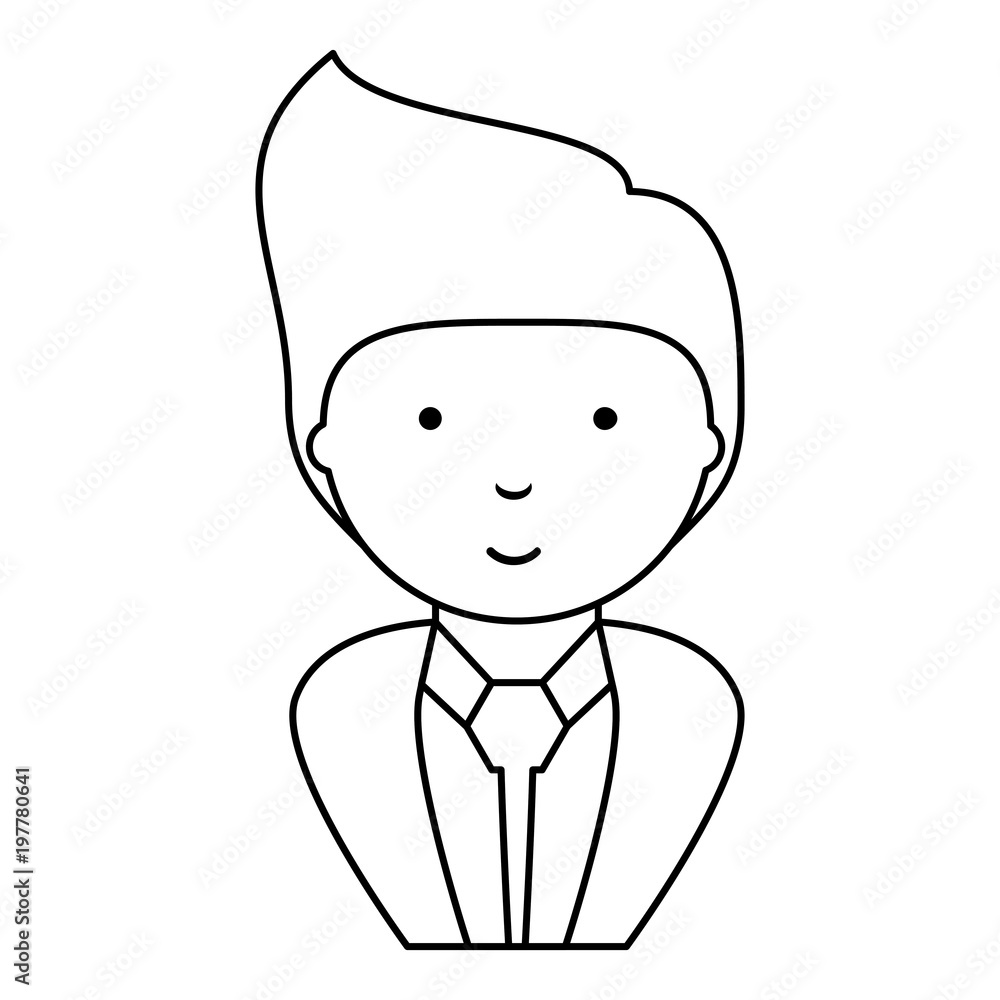 cartoon businessman wearing suit and tie over white background, vector illustration cartoon businessman wearing suit and tie over white background, vector illustration