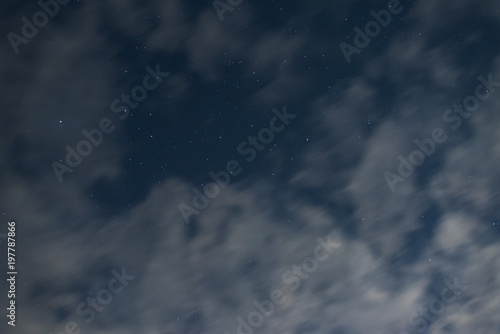 Starry Sky with Clouds 