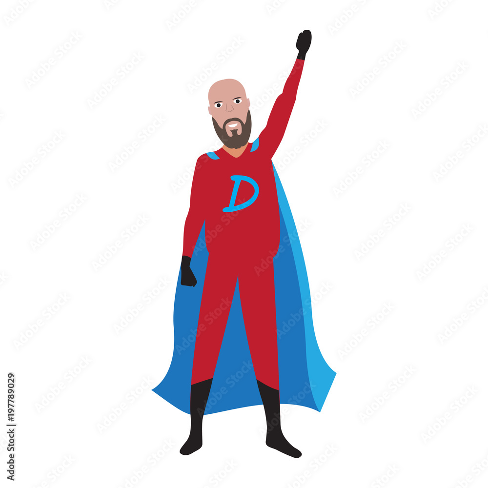 Male superhero cartoon character Male superhero cartoon character