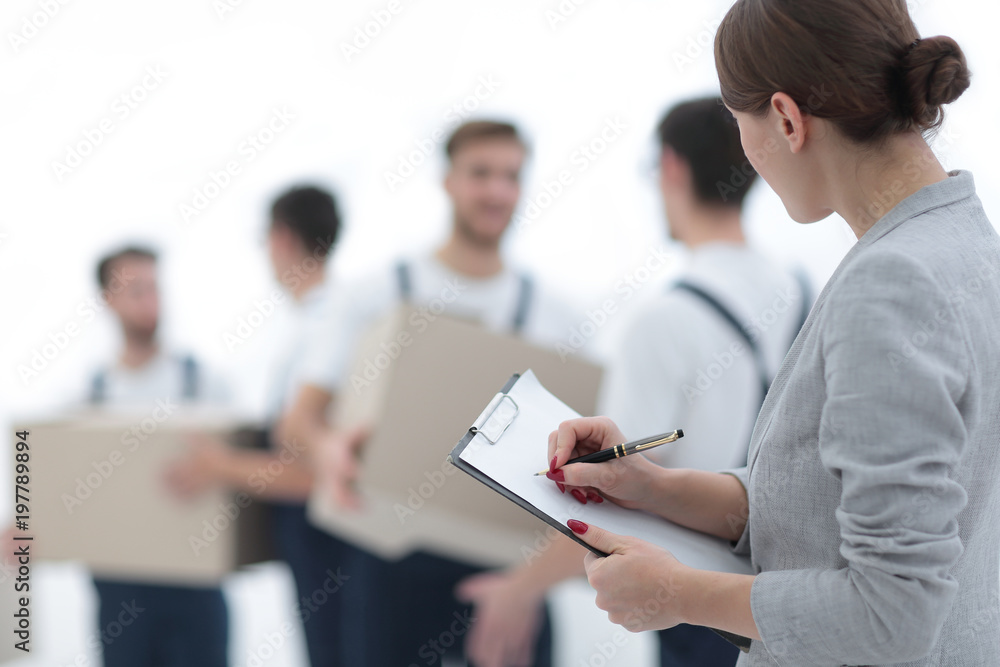 A team of professionals engaged in cargo transportation, A team of professionals engaged in cargo transportation,