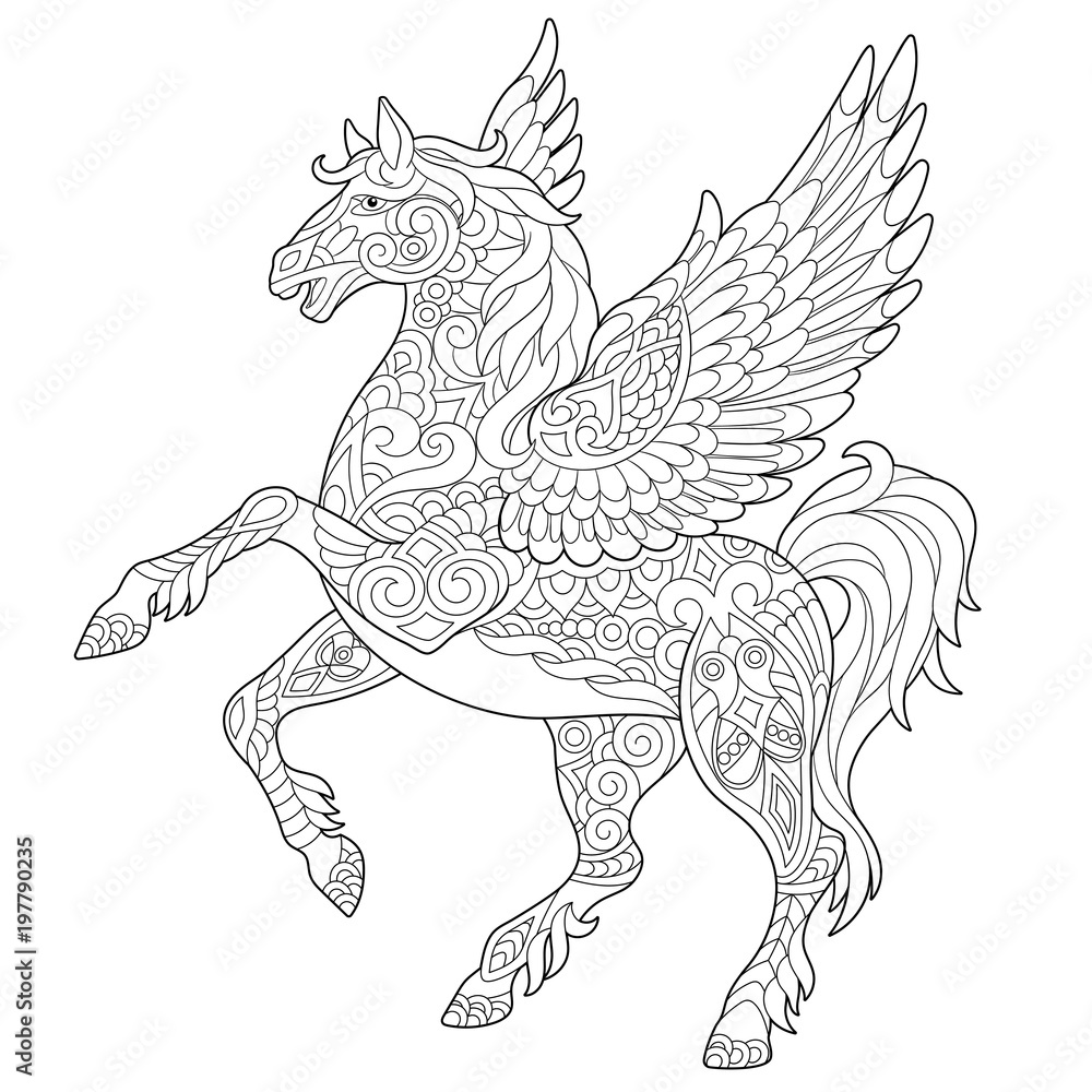 2,200+ Flying Horse Drawing Stock Photos, Pictures & Royalty-Free Images -  iStock