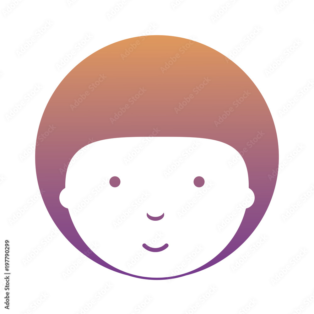 cartoon boy face icon over white background, colorful design. vector illustration cartoon boy face icon over white background, colorful design. vector illustration