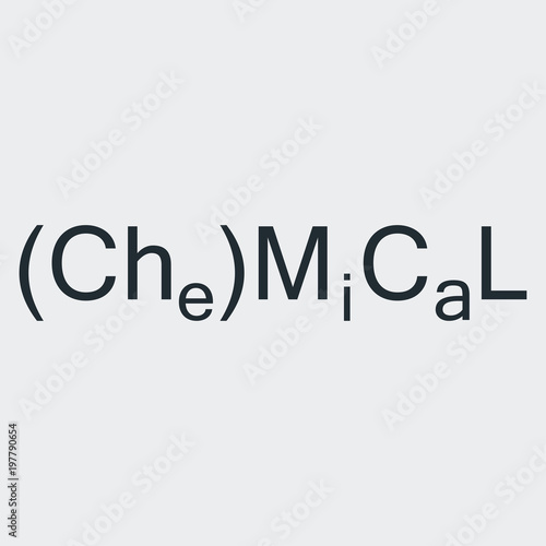 Logotipo Chemical en fondo gris