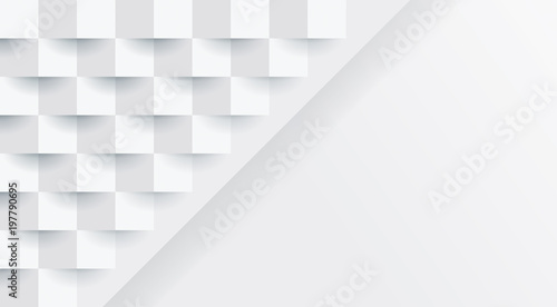 White abstract background vector with blank space for text.