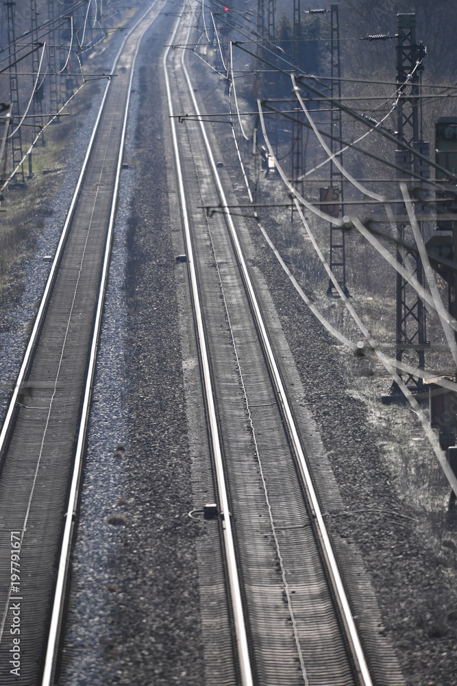 Railway tracks in Münster-Germany