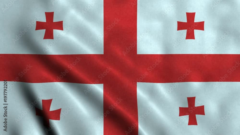 4K Seamless Loopable Flag of Georgia 4K Seamless Loopable Flag of Georgia