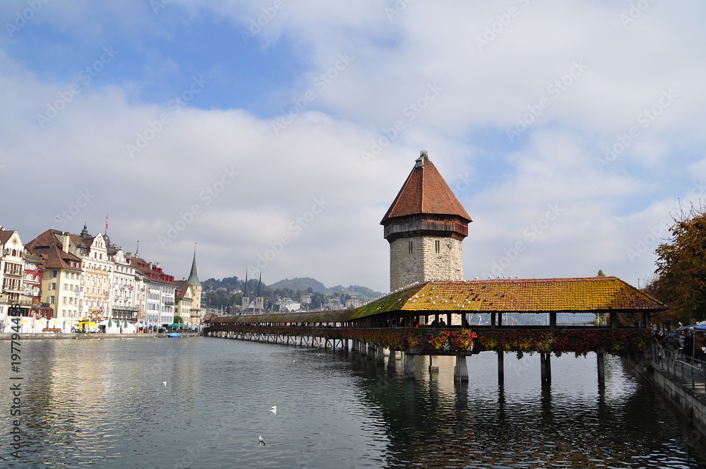 Kapellbrücke, Luzern, Switzerland.