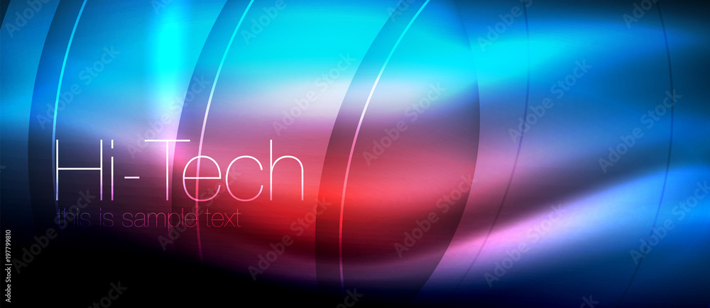 Glossy light effect neon glowing waves, shiny lights Glossy light effect neon glowing waves, shiny lights