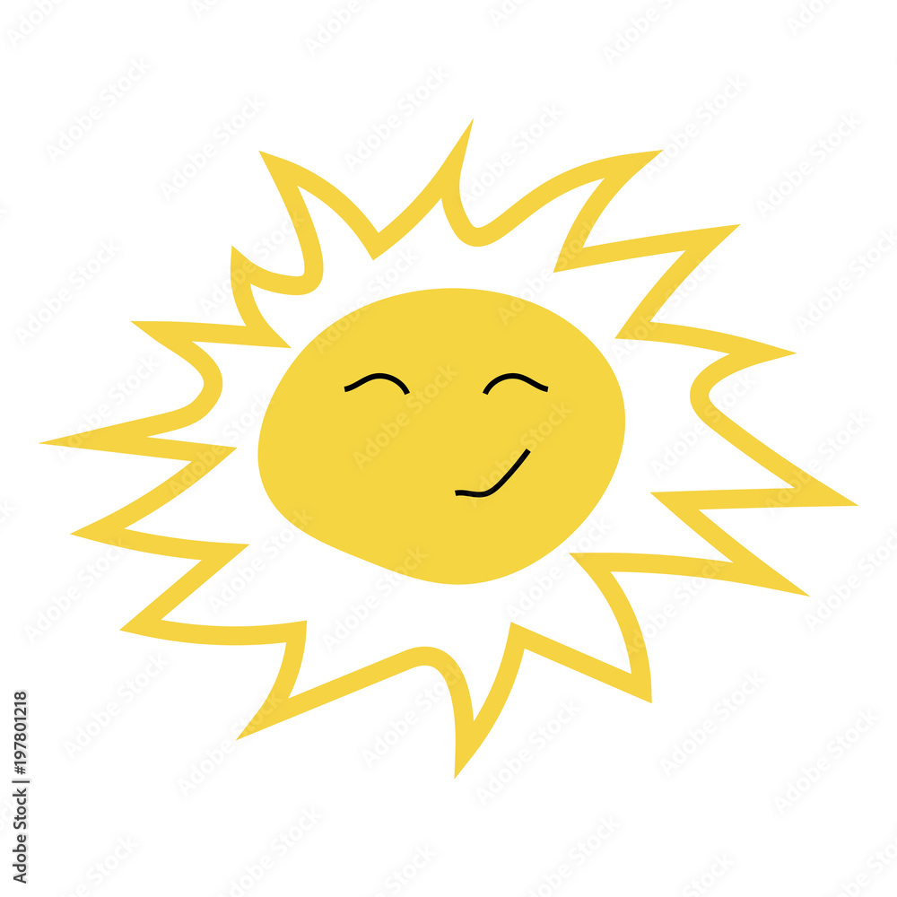 Sun icon vector illustration