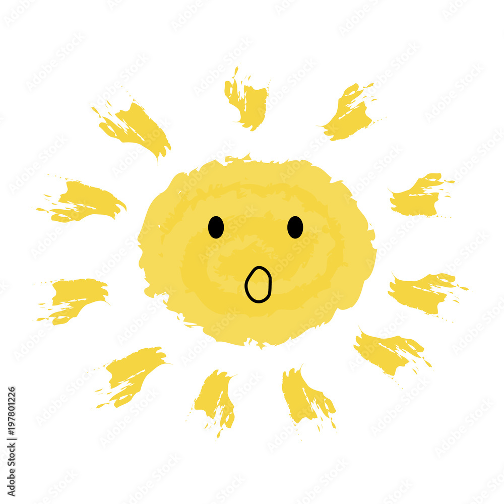 Sun icon vector illustration