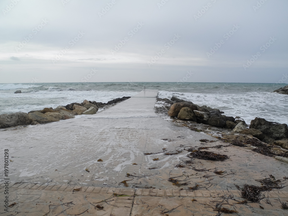 January sea storm at Cyprus January sea storm at Cyprus