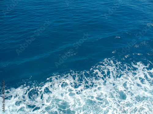 Seafoam and deep blue sea