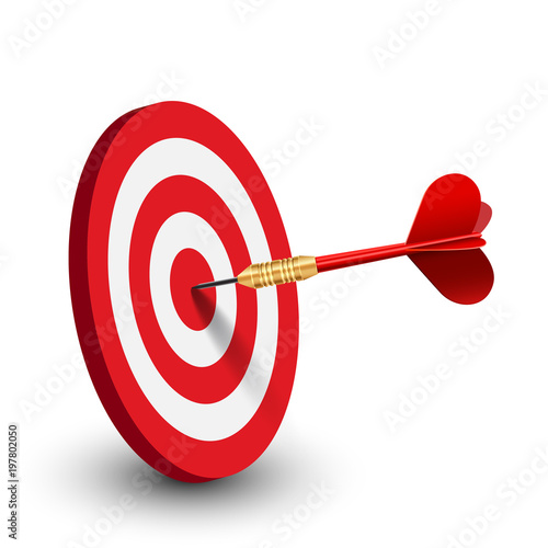 Red target – stock vector