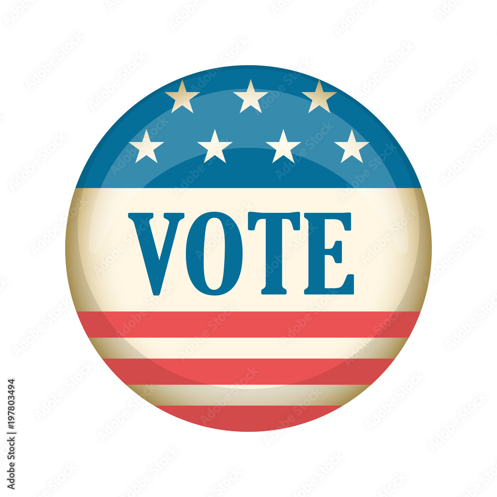 Retro United States campaign button Retro United States campaign button