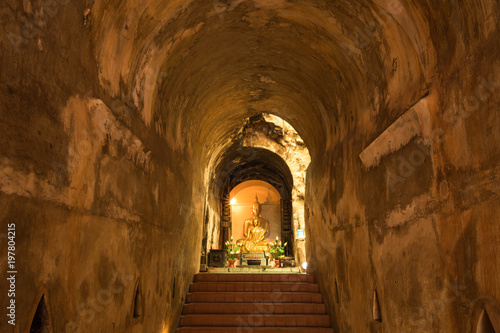 old tunnel  Wat U-mong  Suan Buddha Dharma   Chiang Mai  Thailand