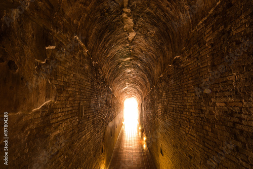 old tunnel, Wat U-mong (Suan Buddha Dharma), Chiang Mai, Thailand