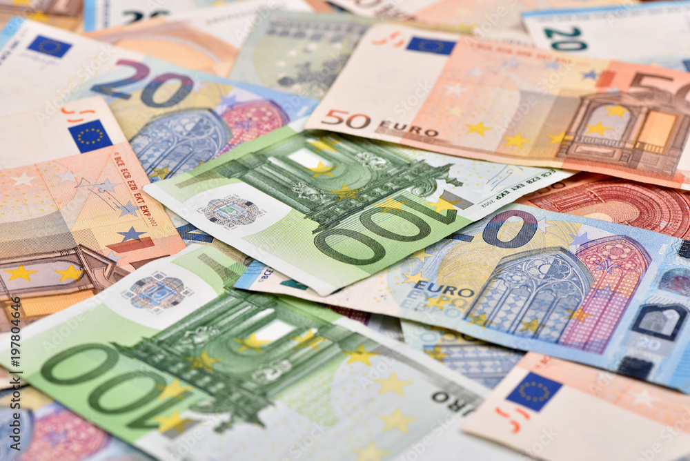 Background of European paper banknotes. Background of European paper banknotes.