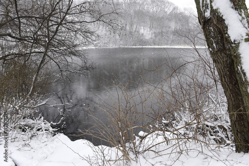 Lake in winter landscape2 photo