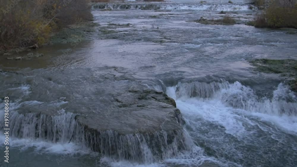 Niagara River flowing under full moon Niagara River flowing under full moon