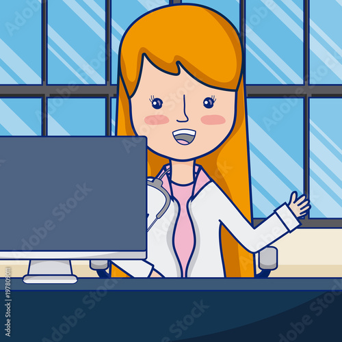 Funny doctor cartoon
