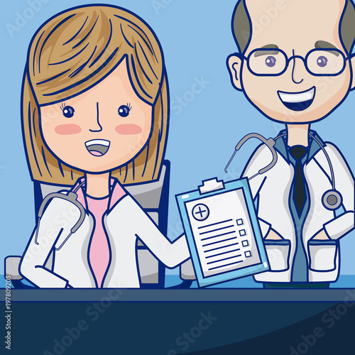Funny doctors cartoon