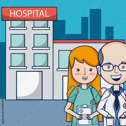 Doctors at hospital