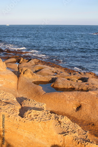 Rock coaster in Yeliu geopark, Taiwan